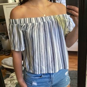 Topshop off the shoulder top